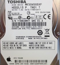 MK5065GSXF (HDD2L13 P TN01 T) 010 C0/GV108B 500gb Sata Laptop Drive picture