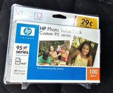 HP Vivera Inks Photo Value Pack Custom 95 Series 100 4x6 Photo Paper *Sealed* picture