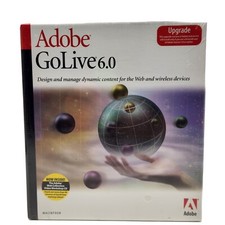 Adobe GoLive6.0 Upgrade Macintosh Mac Big Box Vintage Software Sealed picture