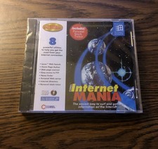 Vintage New Sealed Corel Internet Mania CD-ROM Software for Windows 95 and NT picture