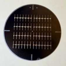 Vintage 1970s Monsanto Silicon Solar Cell Wafer Slice Line Grid Lot 90 Paperwork picture