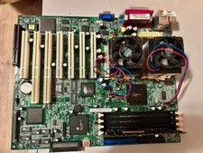 Fujitsu S26361-D1241-A10 GS5 PCI ISA server motherboard + 2x 1GHz CPUs +RAM picture