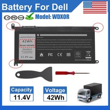 ✅LOT WDX0R WDXOR 42Wh Battery For Dell Inspiron 15 5567 5568 13 5368 5378 7368  picture