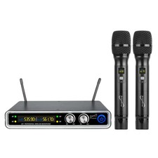 SuperSonic UHF Dual Fixed Channel Wireless Microphone System with 200ft Range picture