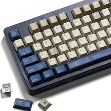 Retro PBT Japanese Anime Keycaps Set - 134 Dye Sublimation Cherry Profile Caps f picture