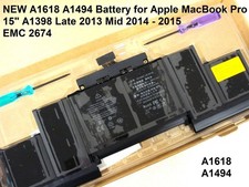 NEW A1494 99Wh Battery for APPLE A1398 MacBook Pro 15