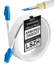 20M LC to LC Armored Fiber Patch Cable – Uniboot OS2 for High-Speed Connectivity picture