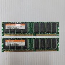 Hynix HYMD232646D8J-D43 256MB PC3200 DDR400 CL3 DIMM RAM 2pc 512MB Kit picture