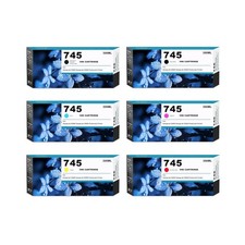 High Capacity 745 Ink Cartridges 300ml 745XL Ink Cartridge F9K06A F9K05A F9K0... picture