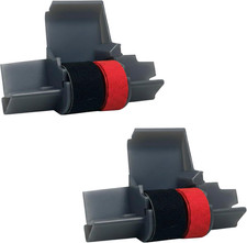 IR-40T X [2 Pack] IR40T Black and Red Ink Roller Ribbon Cartridge Replacement Co picture