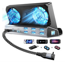 Docking Station for Asus Rog Ally Turbo 100W Mode & Steam Deck,12-in1 Steam Deck picture