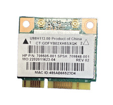 💻 HP Realtek RTL8188EE Half Mini PCIe Wi-Fi Card (709505-001/709848-001) picture