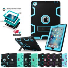 For Apple iPad Mini 1 2 3 4 5 6/7  Shockproof Military Case Rubber Stand Cover picture