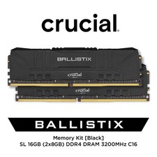 Crucial Ballistix 16GB 8GBx2 DDR4 RAM 3200 MHz BL8G32C16U4B.M8FE1 picture