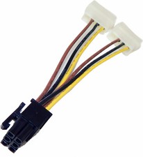 COMPUPACK EVGa 6-Pin to Splitter 3-Pin Power Cable 601-EV-1009-R1 picture