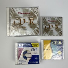 Lot of 21 Blank CD-R Discs - 16 Pioneer 650MB + 4 HP & 1 Sony (20 Sealed) picture