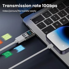 Digital Display USB3.2 Adapter USB A To Adapter Data Transfer 60w Fast Charging picture
