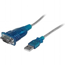 StarTech.com 17in (43cm) 1-Port USB to RS232 DB9 Serial Adapter Cable, USB to... picture