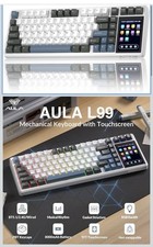 Aula L99 Wireless Mechanical Gaming Creamy Keyboard with Smart Touch Screen T picture