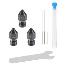 3 Pcs 0.2Mm Hardened Steel Nozzles MK8 Nozzles 3D Printer Nozzles picture