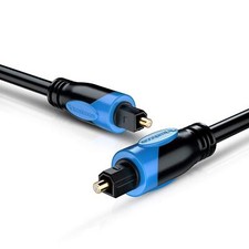 	BlueRigger Digital Optical Audio Toslink Cable 25FT Fiber Optic Cord in-Wall	 picture