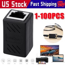 RJ45 Inline Coupler Cat6/Cat5e Ethernet Network Cable Extender Connector lot picture