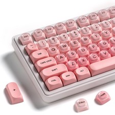 OHY XVX Blush Pink Jelly Keycaps 132 Keys MX Mechanical Keyboard Custom Set picture