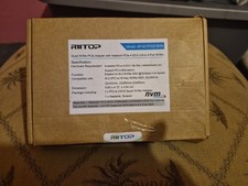 Riitop 4p-NVTPCE16HN Quad M.2 NVMe to PCIe Adapter With Heatsink NEW OPEN BOX picture