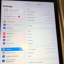 Apple iPad 5th Gen 9.7in 128GB Silver Wi‑Fi + Bluetooth iPadOS MP2H2LL/A picture