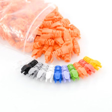 20/50/100pcs RJ45 Connector Modular End Cap Boot Cover Head CAT5 Plug CAT6 Cable picture