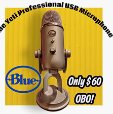 Blue Yeti USB Condenser Microphone w/ Stand, Mute Button, Silver picture