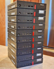 LOT OF 10 Lenovo ThinkCentre M710q Tiny Intel G4560T No RAM 500GB HDD Mini PC picture