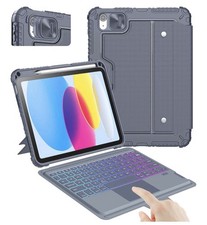 Nillkin Rugged Detachable Keyboard Case for iPad A16 & 10th Gen, Gray picture