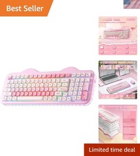 99-Key C98 Cute Cake RGB Wireless Keyboard - Versatile, Ergonomic & Gift-Ready picture