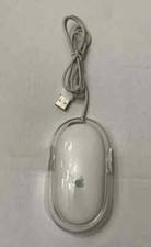 Lot 5: Apple Macintosh Pro Mouse M5769 White Solid USB Wired Optical#3M picture
