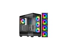 DIYPC IDX6-ATX-ARGB Black Dual USB3.0 / Type C Tempered Glass ATX Gaming picture
