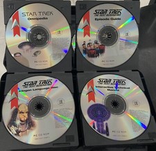Simon & Schuster STAR TREK GIFT SET Omipedia Guide Klingon Language Cd Rom picture
