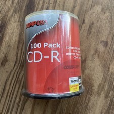 Vtg Comp USA CD-R  700mb 52x Speed 100 Spindle Pack 80 Min -New picture