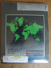 SubLogic Scenery Disk 7 MIAMI Apple II+ IIe IIc II Flight Simulator VTG SEALED picture