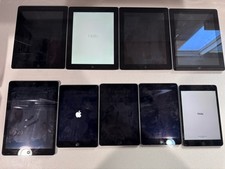 Lot of 9 Apple iPads AS-IS Parts Repair Locked Bundle picture