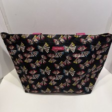 Vera Bradley Tote Art Butterflies Pattern Multicolor EUC picture