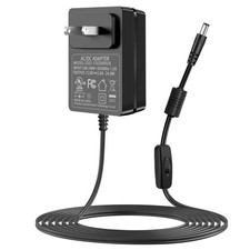 12V Massager Charger Power Cord, 12Volt 2A Adapter. black picture