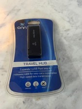 ONN Travel 2.0 USB Hub Connect up to 4 Devices Using Just 1 USB Port for Pc/Mac picture