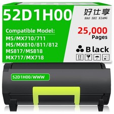 52D1H00 Toner Cartridge Compatible for Lexmark MS710 MS711 MS810 MS811 MS812 picture