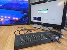 Sinclair 128K ZX Spectrum +3 with Gotek installed, USB & Power supply picture