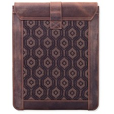 CINNAMON - LONDO GENUINE LEATHER SLEEVE BAG FOR IPAD & IPAD PRO – STYLISH & picture