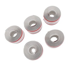 5 Pcs Flexible Cord Cover Self Adhesive Wire Hider PVC 1.97x9.84ft White picture