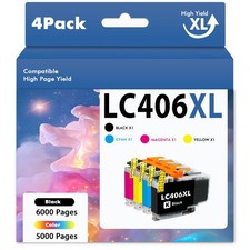 4PK-LC406 Ink Cartridge for Brother LC406 MFC-J4335DW MFC-J4535DW MFC-J4345DW picture