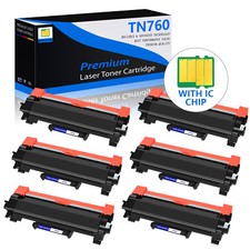6x High YieldT N760 Toner Cartridge for Brother HL-L2350DW HL-L2370DW HL-L2370DW picture