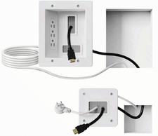 Mount It In Wall TV Cable Concealer Kit Recessed Power 9ft Cord picture